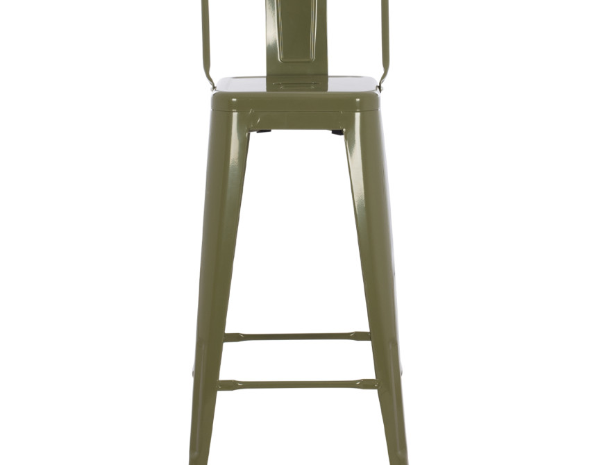 ΣΚΑΜΠΟ ΜΠΑΡ ΜΕΤΑΛΛΙΚΟ MELITA-PRO HM8642.41 ΣΕ ΛΕΥΚΟ ΜΑΤ 43x43x78Υεκ.