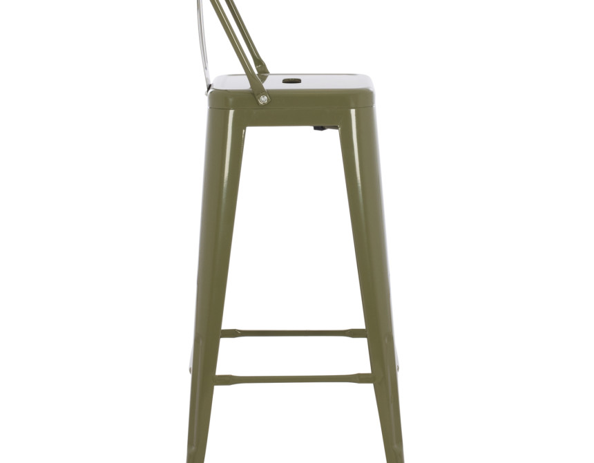 ΣΚΑΜΠΟ BAR ME ΠΛΑΤΗ ΜΕΤΑΛΛΙΚΟ MELITA-PRO HM8643.43 DARK OLIVE GREEN 42x42x100Υεκ.