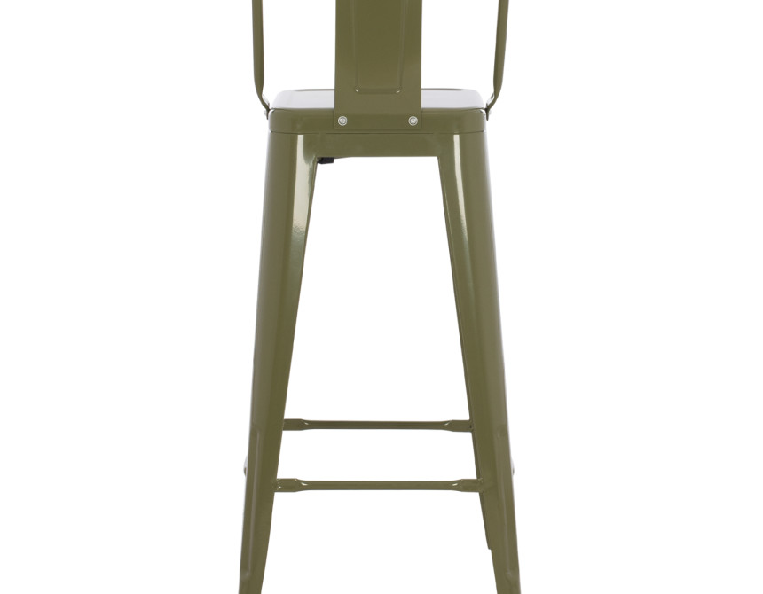 ΣΚΑΜΠΟ BAR ME ΠΛΑΤΗ ΜΕΤΑΛΛΙΚΟ MELITA-PRO HM8643.43 DARK OLIVE GREEN 42x42x100Υεκ.