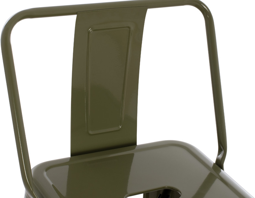 ΣΚΑΜΠΟ BAR ME ΠΛΑΤΗ ΜΕΤΑΛΛΙΚΟ MELITA-PRO HM8643.43 DARK OLIVE GREEN 42x42x100Υεκ.