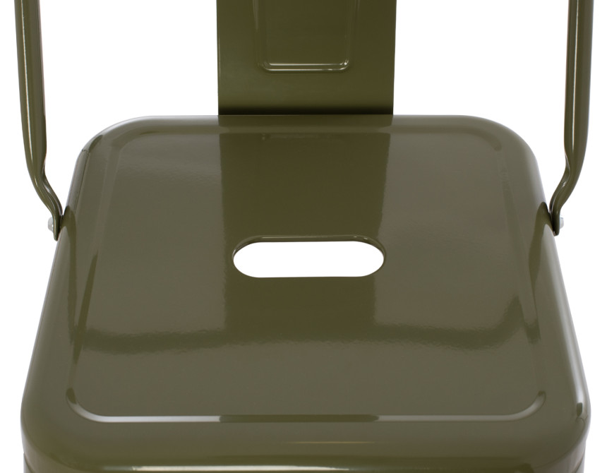 ΣΚΑΜΠΟ BAR ME ΠΛΑΤΗ ΜΕΤΑΛΛΙΚΟ MELITA-PRO HM8643.43 DARK OLIVE GREEN 42x42x100Υεκ.