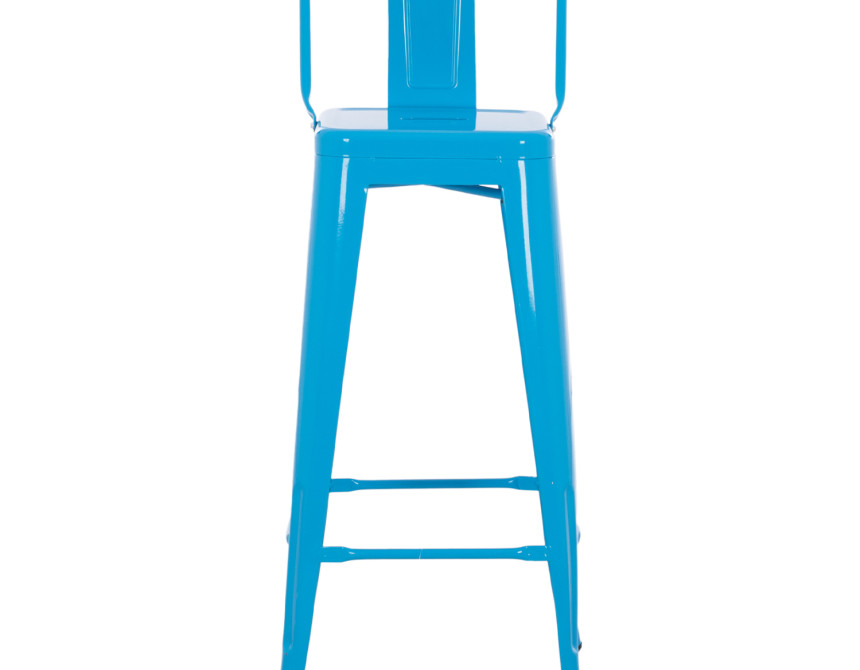 ΣΚΑΜΠΟ BAR-PRO ME ΠΛΑΤΗ ΜΕΤΑΛΛΙΚΟ MELITA HM8643.48 ΜΠΛΕ 42x42x100Υεκ.