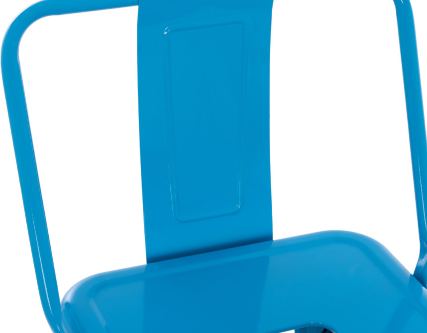 ΣΚΑΜΠΟ BAR-PRO ME ΠΛΑΤΗ ΜΕΤΑΛΛΙΚΟ MELITA HM8643.48 ΜΠΛΕ 42x42x100Υεκ.