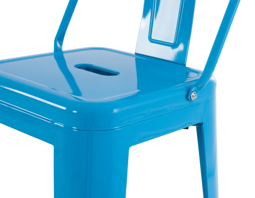 ΣΚΑΜΠΟ BAR-PRO ME ΠΛΑΤΗ ΜΕΤΑΛΛΙΚΟ MELITA HM8643.48 ΜΠΛΕ 42x42x100Υεκ.