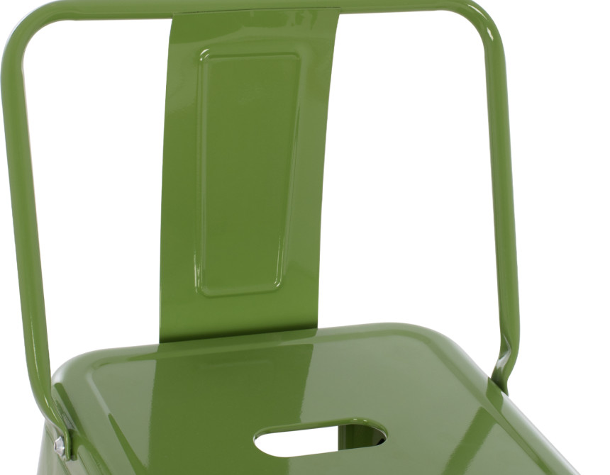 ΣΚΑΜΠΟ BAR ME ΠΛΑΤΗ ΜΕΤΑΛΛΙΚΟ MELITA-PRO HM8643.53 LIGHT OLIVE GREEN 42x42x100Υεκ.