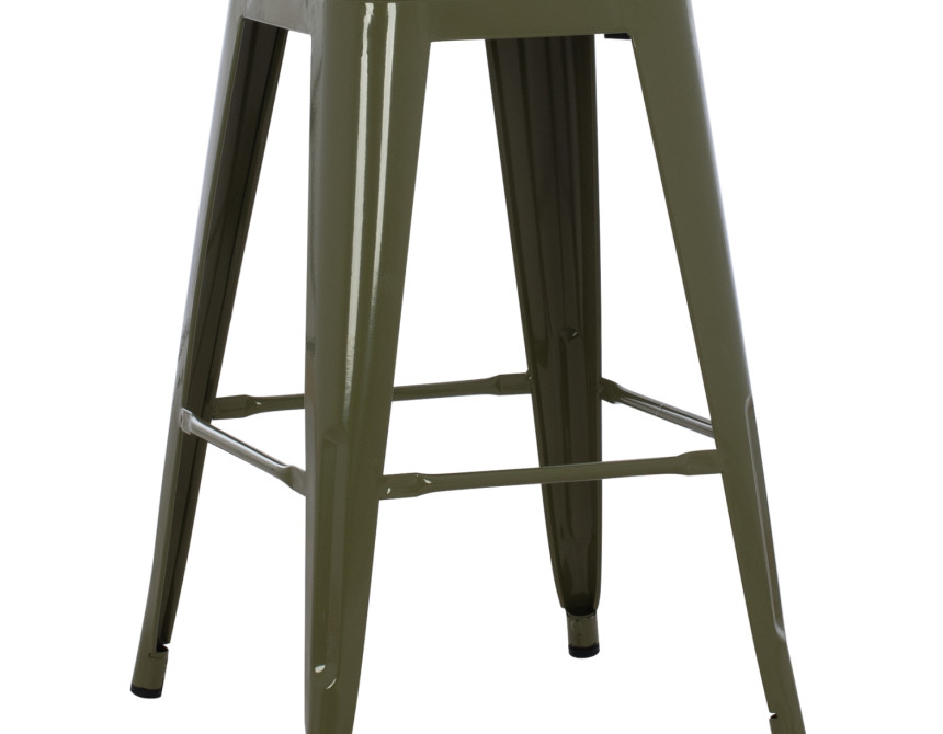 ΣΚΑΜΠΟ ΜΕΣΑΙΟΥ ΥΨΟΥΣ ΜΕΤΑΛΛΙΚΟ MELITA-PRO HM8573.43 DARK OLIVE GREEN 43x43x67Υεκ.