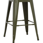 ΣΚΑΜΠΟ ΜΕΣΑΙΟΥ ΥΨΟΥΣ ΜΕΤΑΛΛΙΚΟ MELITA-PRO HM8573.43 DARK OLIVE GREEN 43x43x67Υεκ.