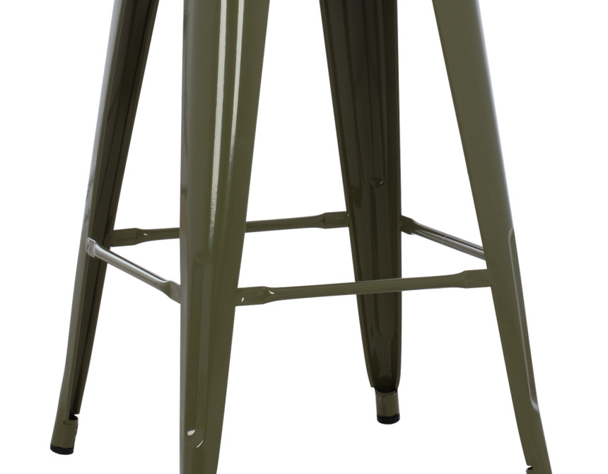 ΣΚΑΜΠΟ ΜΕΣΑΙΟΥ ΥΨΟΥΣ ΜΕΤΑΛΛΙΚΟ MELITA-PRO HM8573.43 DARK OLIVE GREEN 43x43x67Υεκ.