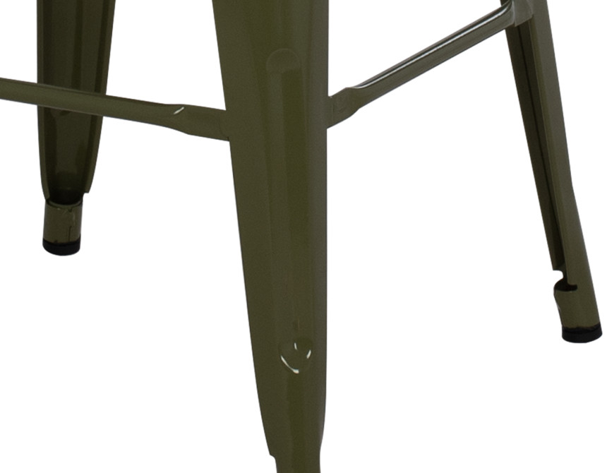 ΣΚΑΜΠΟ ΜΕΣΑΙΟΥ ΥΨΟΥΣ ΜΕΤΑΛΛΙΚΟ MELITA-PRO HM8573.43 DARK OLIVE GREEN 43x43x67Υεκ.