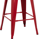 ΣΚΑΜΠΟ ΜΕΣΑΙΟΥ ΥΨΟΥΣ ΜΕΤΑΛΛΙΚΟ MELITA-PRO HM8573.44 ΚΟΚΚΙΝΟ 43x43x67Υεκ.