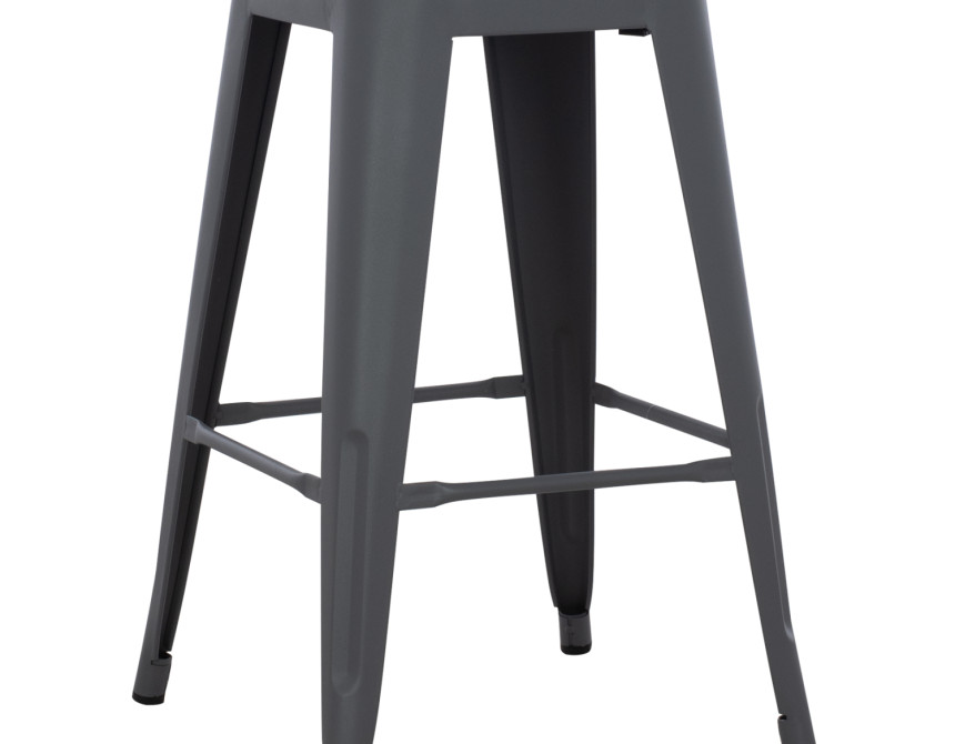ΣΚΑΜΠΟ ΜΕΣΑΙΟΥ ΥΨΟΥΣ ΜΕΤΑΛΛΙΚΟ MELITA-PRO HM8573.50 ΓΚΡΙ 43x43x67Υεκ.