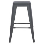 ΣΚΑΜΠΟ ΜΕΣΑΙΟΥ ΥΨΟΥΣ ΜΕΤΑΛΛΙΚΟ MELITA-PRO HM8573.50 ΓΚΡΙ 43x43x67Υεκ.