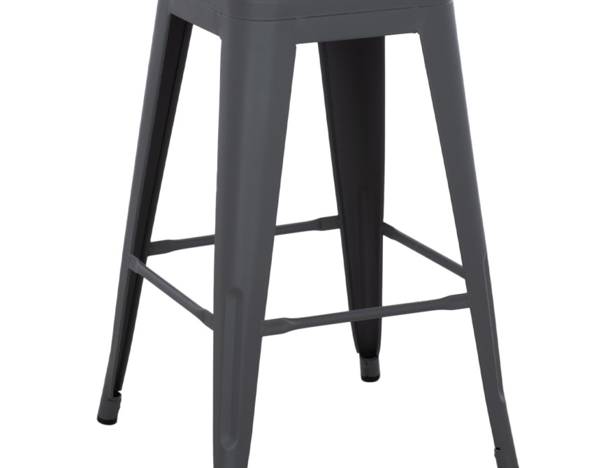 ΣΚΑΜΠΟ ΜΕΣΑΙΟΥ ΥΨΟΥΣ ΜΕΤΑΛΛΙΚΟ MELITA-PRO HM8573.50 ΓΚΡΙ 43x43x67Υεκ.