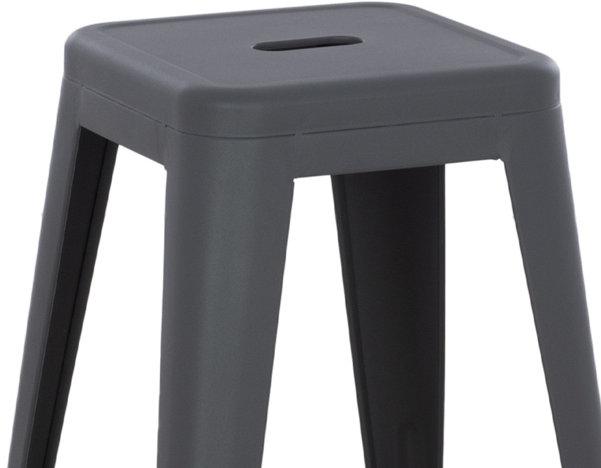 ΣΚΑΜΠΟ ΜΕΣΑΙΟΥ ΥΨΟΥΣ ΜΕΤΑΛΛΙΚΟ MELITA-PRO HM8573.50 ΓΚΡΙ 43x43x67Υεκ.