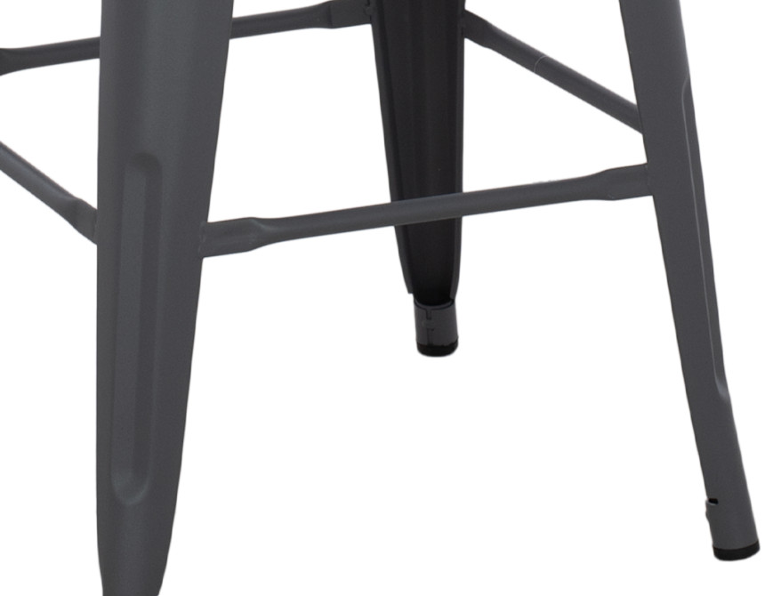 ΣΚΑΜΠΟ ΜΕΣΑΙΟΥ ΥΨΟΥΣ ΜΕΤΑΛΛΙΚΟ MELITA-PRO HM8573.50 ΓΚΡΙ 43x43x67Υεκ.