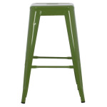ΣΚΑΜΠΟ ΜΕΣΑΙΟΥ ΥΨΟΥΣ ΜΕΤΑΛΛΙΚΟ MELITA HM8573.53 ΣΕ LIGHT OLIVE GREEN 43x43x67Υεκ.