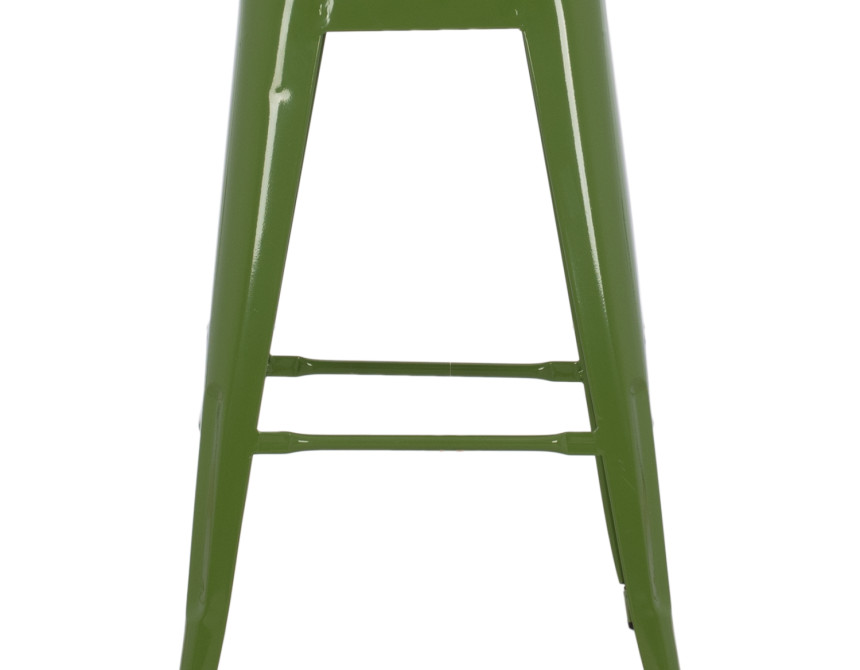 ΣΚΑΜΠΟ ΜΕΣΑΙΟΥ ΥΨΟΥΣ ΜΕΤΑΛΛΙΚΟ MELITA HM8573.53 ΣΕ LIGHT OLIVE GREEN 43x43x67Υεκ.
