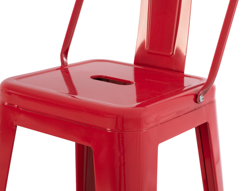 ΣΚΑΜΠΟ ΜΠΑΡ ΜΕΣΑΙΟΥ ΥΨΟΥΣ ΜΕΤΑΛΛΙΚΟ MELITA-PRO HM8574.44 ΚΟΚΚΙΝΟ 43x43x88Υεκ.