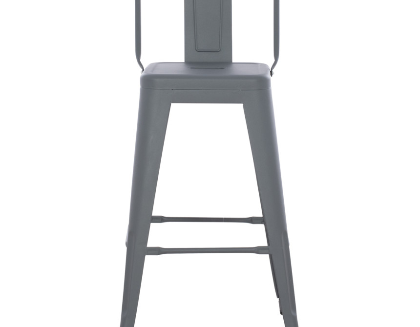ΣΚΑΜΠΟ ΜΠΑΡ ΜΕΣΑΙΟΥ ΥΨΟΥΣ ΜΕΤΑΛΛΙΚΟ MELITA-PRO HM8574.50 ΓΚΡΙ 43x43x88Υεκ.