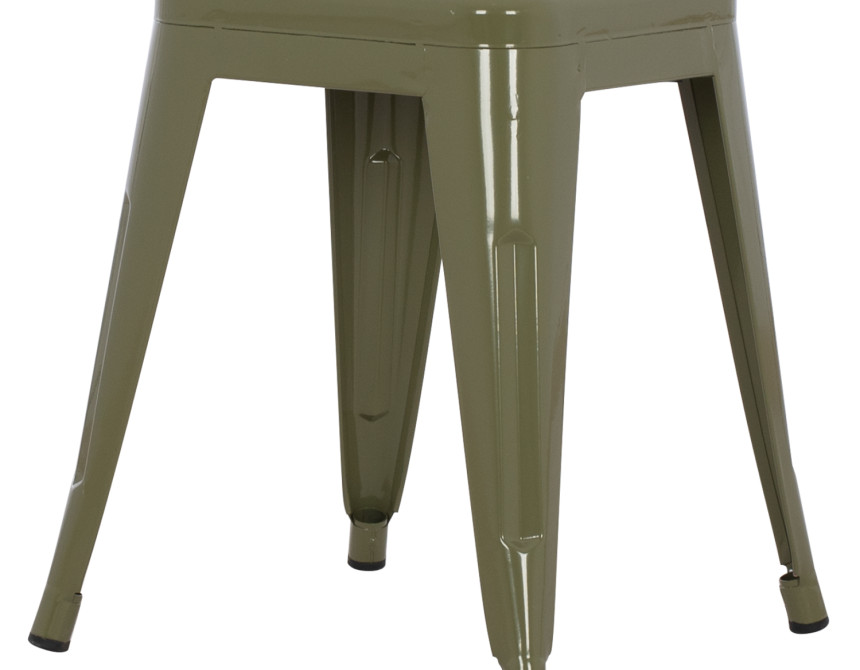 ΣΚΑΜΠΟ ΜΕΤΑΛΛΙΚΟ MELITA HM0096.43 ΣΕ DARK OLIVE ΧΡΩΜΑ 39x39x46Υεκ.