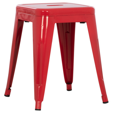 ΣΚΑΜΠΟ ΜΕΤΑΛΛΙΚΟ MELITA HM0096.44 ΣΕ ΚΟΚΚΙΝΟ ΧΡΩΜΑ 39x39x46Υεκ.
