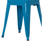 ΣΚΑΜΠΟ ΜΕΤΑΛΛΙΚΟ MELITA HM0096.48 ΣΕ ΜΠΛΕ ΧΡΩΜΑ 39x39x46Υεκ.