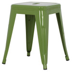 ΣΚΑΜΠΟ ΜΕΤΑΛΛΙΚΟ MELITA HM0096.53 ΣΕ LIGHT OLIVE GREEN ΧΡΩΜΑ 39x39x46Υεκ.