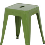 ΣΚΑΜΠΟ ΜΕΤΑΛΛΙΚΟ MELITA HM0096.53 ΣΕ LIGHT OLIVE GREEN ΧΡΩΜΑ 39x39x46Υεκ.