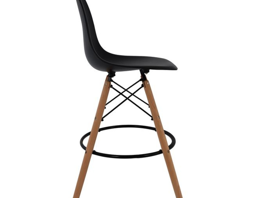 ΣΚΑΜΠΟ ΜΠΑΡ RENATA HM0173.02 ΜΑΥΡΟ 47x50x108Υ εκ.