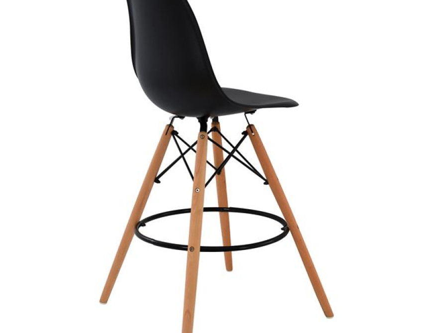 ΣΚΑΜΠΟ ΜΠΑΡ RENATA HM0173.02 ΜΑΥΡΟ 47x50x108Υ εκ.