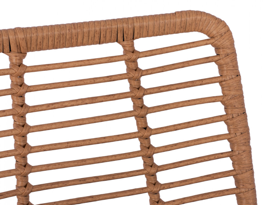 ΣΚΑΜΠΟ ΜΕΤΑΛΛΙΚΟ ΜΕ ΜΑΞΙΛΑΡΙ ALLEGRA HM5455 ΜΕ WICKER ΜΠΕΖ 46,5x55x117,5Υ εκ.