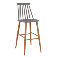 ΣΚΑΜΠΟ ΜΠΑΡ HM8459.10 VANESSA ΣΕ ΓΚΡΙ ΧΡΩΜΑ 43x49x107 εκ.