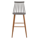 ΣΚΑΜΠΟ ΜΠΑΡ HM8459.10 VANESSA ΣΕ ΓΚΡΙ ΧΡΩΜΑ 43x49x107 εκ.