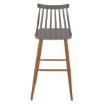 ΣΚΑΜΠΟ ΜΠΑΡ HM8459.10 VANESSA ΣΕ ΓΚΡΙ ΧΡΩΜΑ 43x49x107 εκ.