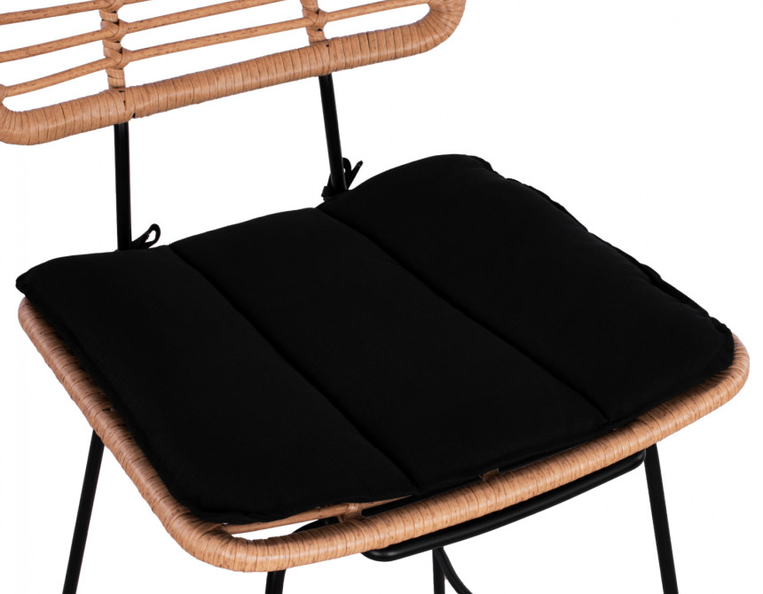 ΣΚΑΜΠΟ ΜΕΣΑΙΟΥ ΥΨΟΥΣ ALLEGRA HM5644 ΜΕΤΑΛΛΙΚΟ ΜΕ WICKER ΣΕ ΜΠΕΖ ΑΠΟΧΡΩΣΗ 55x56x107 εκ.
