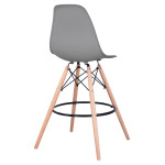 ΣΚΑΜΠΟ ΜΠΑΡ RENATA HM0173.10 ΓΚΡΙ 58x56x107Υ εκ.