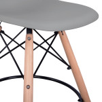 ΣΚΑΜΠΟ ΜΠΑΡ RENATA HM0173.10 ΓΚΡΙ 58x56x107Υ εκ.