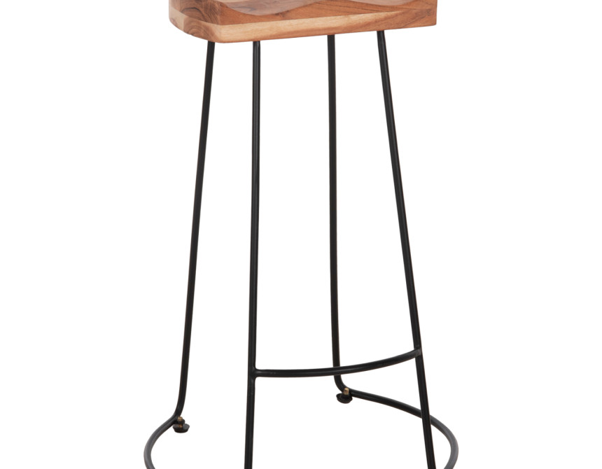 ΣΚΑΜΠΟ BAR ELEANOR ΑΠΟ ΜΑΣΙΦ ΞΥΛΟ ΑΚΑΚΙΑΣ 48x40χ76Υεκ. HM8363.11