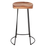 ΣΚΑΜΠΟ BAR ELEANOR ΑΠΟ ΜΑΣΙΦ ΞΥΛΟ ΑΚΑΚΙΑΣ 48x40χ76Υεκ. HM8363.11