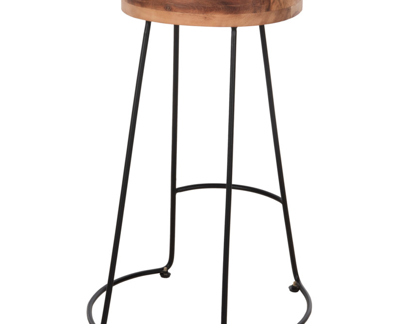ΣΚΑΜΠΟ BAR ELEANOR ΑΠΟ ΜΑΣΙΦ ΞΥΛΟ ΑΚΑΚΙΑΣ 48x40χ76Υεκ. HM8363.11