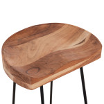 ΣΚΑΜΠΟ BAR ELEANOR ΑΠΟ ΜΑΣΙΦ ΞΥΛΟ ΑΚΑΚΙΑΣ 48x40χ76Υεκ. HM8363.11