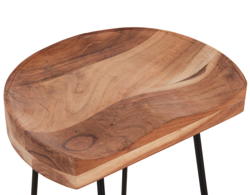 ΣΚΑΜΠΟ BAR ELEANOR ΑΠΟ ΜΑΣΙΦ ΞΥΛΟ ΑΚΑΚΙΑΣ 48x40χ76Υεκ. HM8363.11
