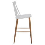 ΣΚΑΜΠΟ ΜΠΑΡ VANESSA HM9300.01 ΛΕΥΚΟ ΜΕΣΑΙΟΥ ΥΨΟΥΣ 43x45x97Υεκ.