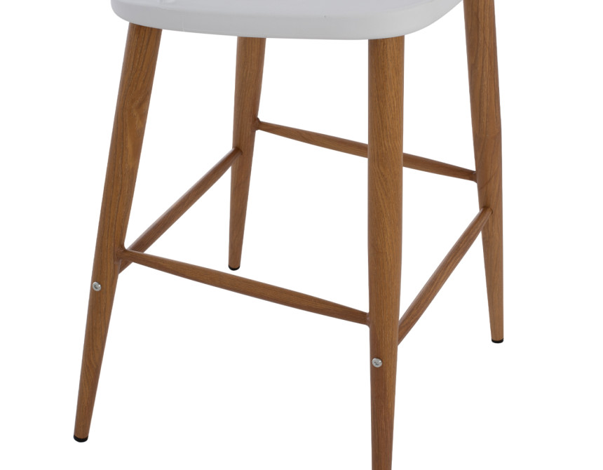 ΣΚΑΜΠΟ ΜΠΑΡ VANESSA HM9300.01 ΛΕΥΚΟ ΜΕΣΑΙΟΥ ΥΨΟΥΣ 43x45x97Υεκ.