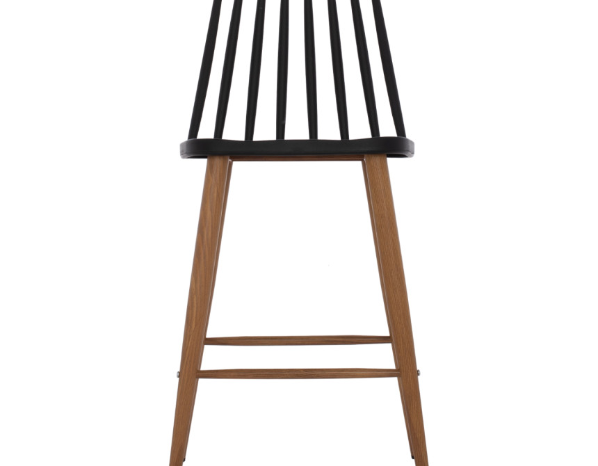ΣΚΑΜΠΟ ΜΠΑΡ VANESSA ΜΑΥΡΟ ΜΕΣΑΙΟΥ ΥΨΟΥΣ HM9300.02  43x45x97Υεκ.