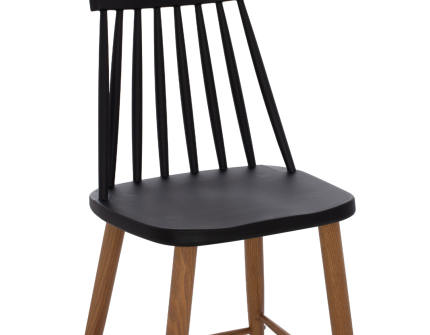 ΣΚΑΜΠΟ ΜΠΑΡ VANESSA ΜΑΥΡΟ ΜΕΣΑΙΟΥ ΥΨΟΥΣ HM9300.02  43x45x97Υεκ.