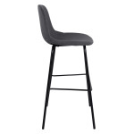 ΣΚΑΜΠΟ VINCENT HM9298.10 ΜΕΣΑΙΟΥ ΥΨΟΥΣ ΓΚΡΙ  ΜΕ ΜΕΤΑΛΛΙΚΑ ΠΟΔΙΑ 47x51x96 εκ.