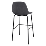 ΣΚΑΜΠΟ VINCENT HM9298.10 ΜΕΣΑΙΟΥ ΥΨΟΥΣ ΓΚΡΙ  ΜΕ ΜΕΤΑΛΛΙΚΑ ΠΟΔΙΑ 47x51x96 εκ.