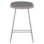 ΣΚΑΜΠΟ ΜΠΑΡ NAILA HM9299.10 ΓΚΡΙ ΜΕΣΑΙΟΥ ΥΨΟΥΣ 44x44x74Yεκ.