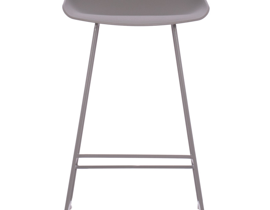 ΣΚΑΜΠΟ ΜΠΑΡ NAILA HM9299.10 ΓΚΡΙ ΜΕΣΑΙΟΥ ΥΨΟΥΣ 44x44x74Yεκ.